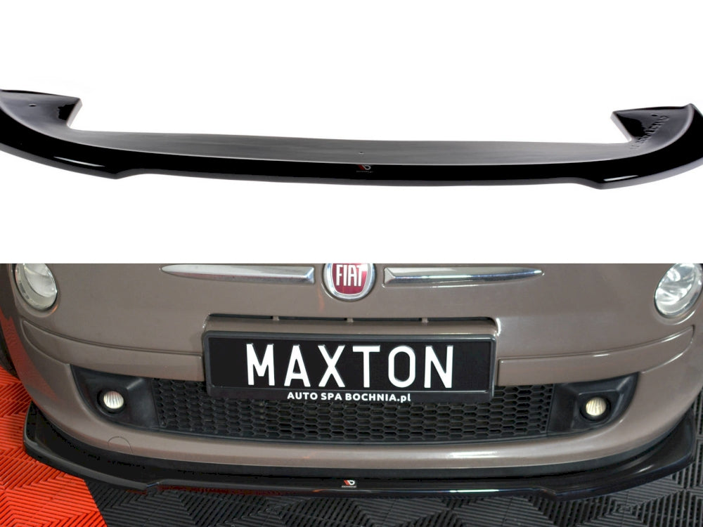 Maxton Design - Aftermarket  FRONT SPLITTER V.2 FIAT 500 PRE-FACELIFT (2007-2014)