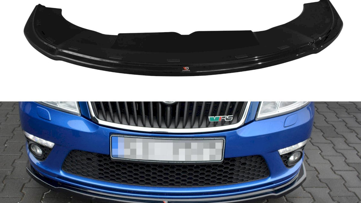 Maxton Design - Aftermarket  FRONT SPLITTER V.2 SKODA OCTAVIA MK2 VRS FACELIFT (2008-2013)