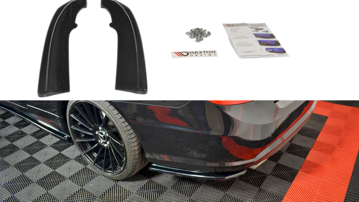 Maxton Design - Aftermarket  REAR SIDE SPLITTERS MERCEDES-BENZ E-CLASS W207 COUPE AMG LINE (2009-2012)