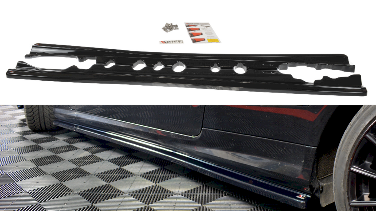 Maxton Design - Aftermarket  SIDE SKIRTS SPLITTERS MERCEDES-BENZ E-CLASS W207 COUPE AMG LINE (2009-2012)
