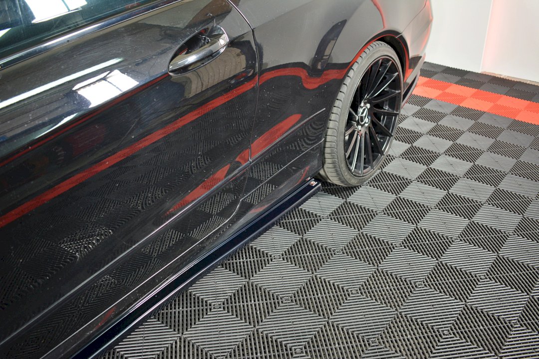 Maxton Design - Aftermarket  SIDE SKIRTS SPLITTERS MERCEDES-BENZ E-CLASS W207 COUPE AMG LINE (2009-2012)