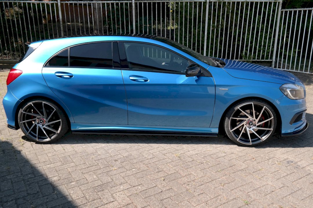 Maxton Design - Aftermarket  SIDE SKIRTS SPLITTERS MERCEDES A-CLASS W176 AMG-LINE PRE-FACELIFT (2013-2015)