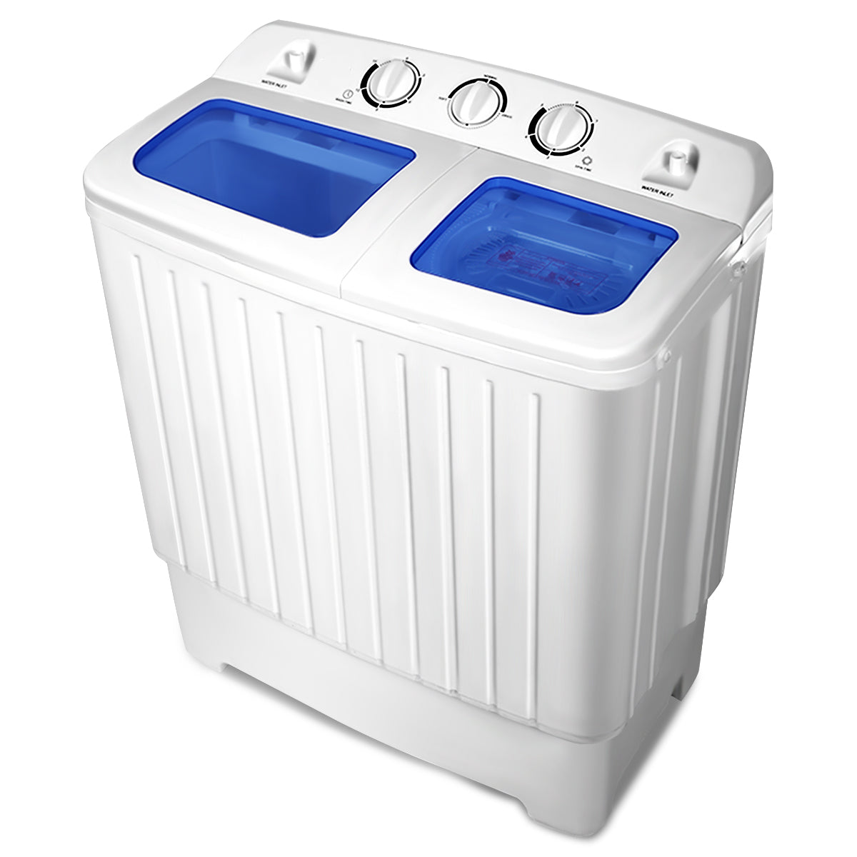 8 KG Twin Tub Washing Machine with Time Control and Drain Hose