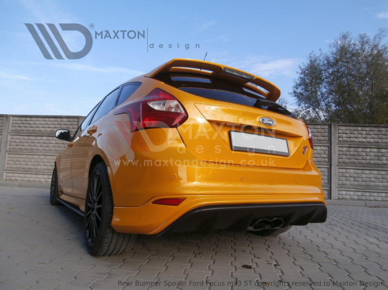 Maxton Design - Aftermarket  REAR VALANCE RS2015 LOOK FORD FOCUS MK3 ST (PREFACE)