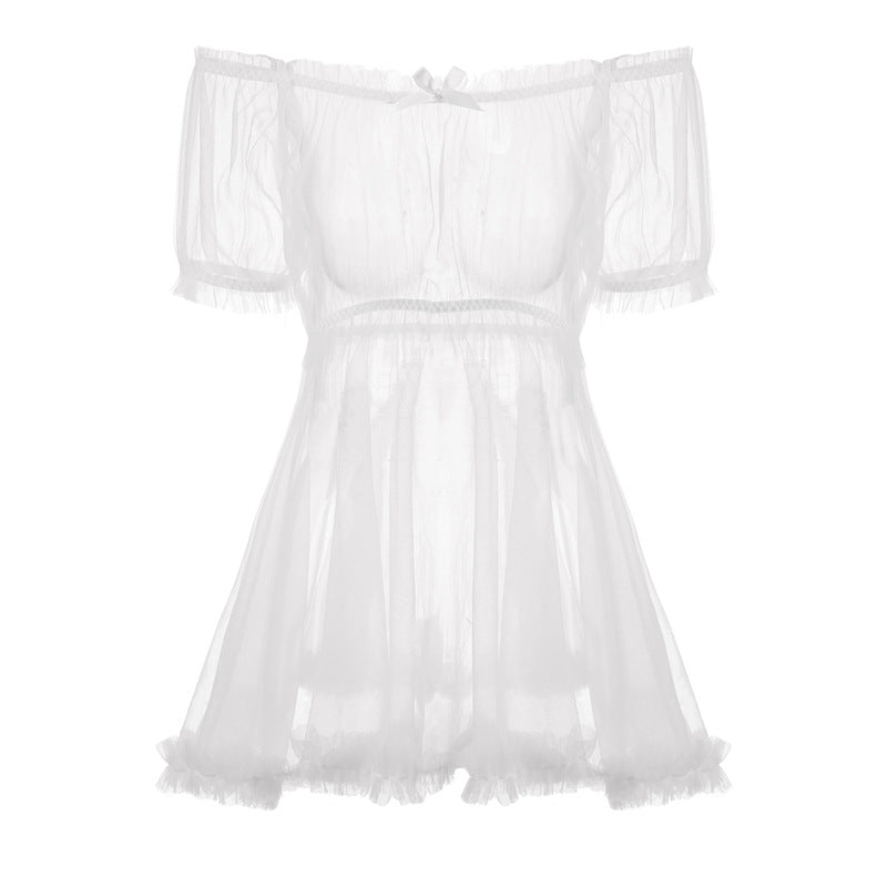 Chiffon Short Skirt Plus-size Sexy Nightwear For Women