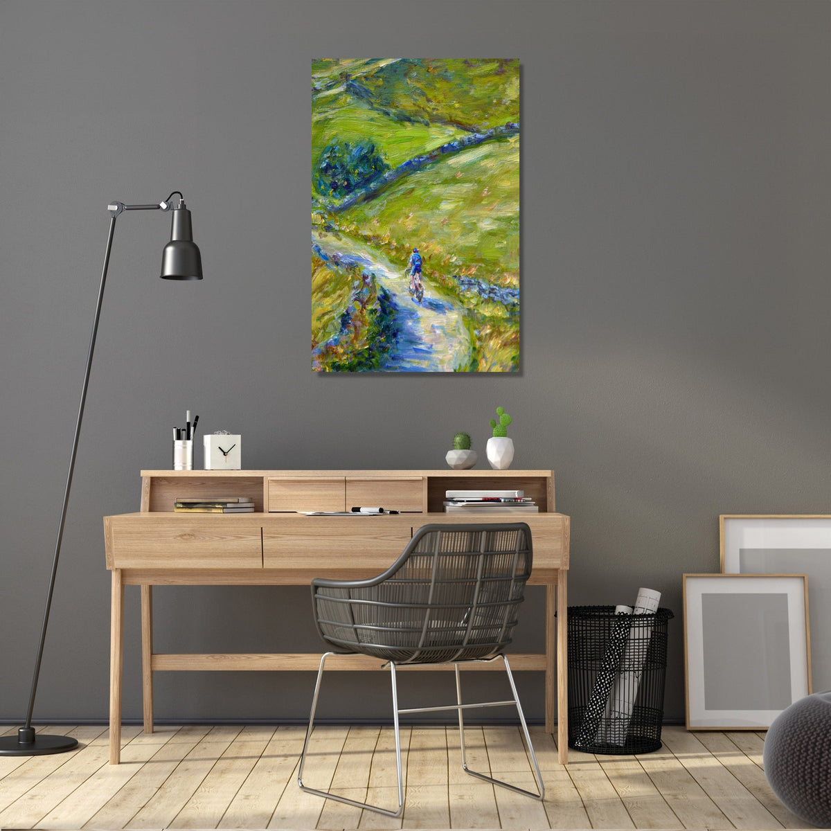 Cyclist's Journey Canvas