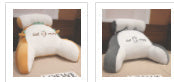 Fluffy Triangle Reading Cushion - Soft Backrest and Lumbar Pillow for Sofa, Bed or Office Chair