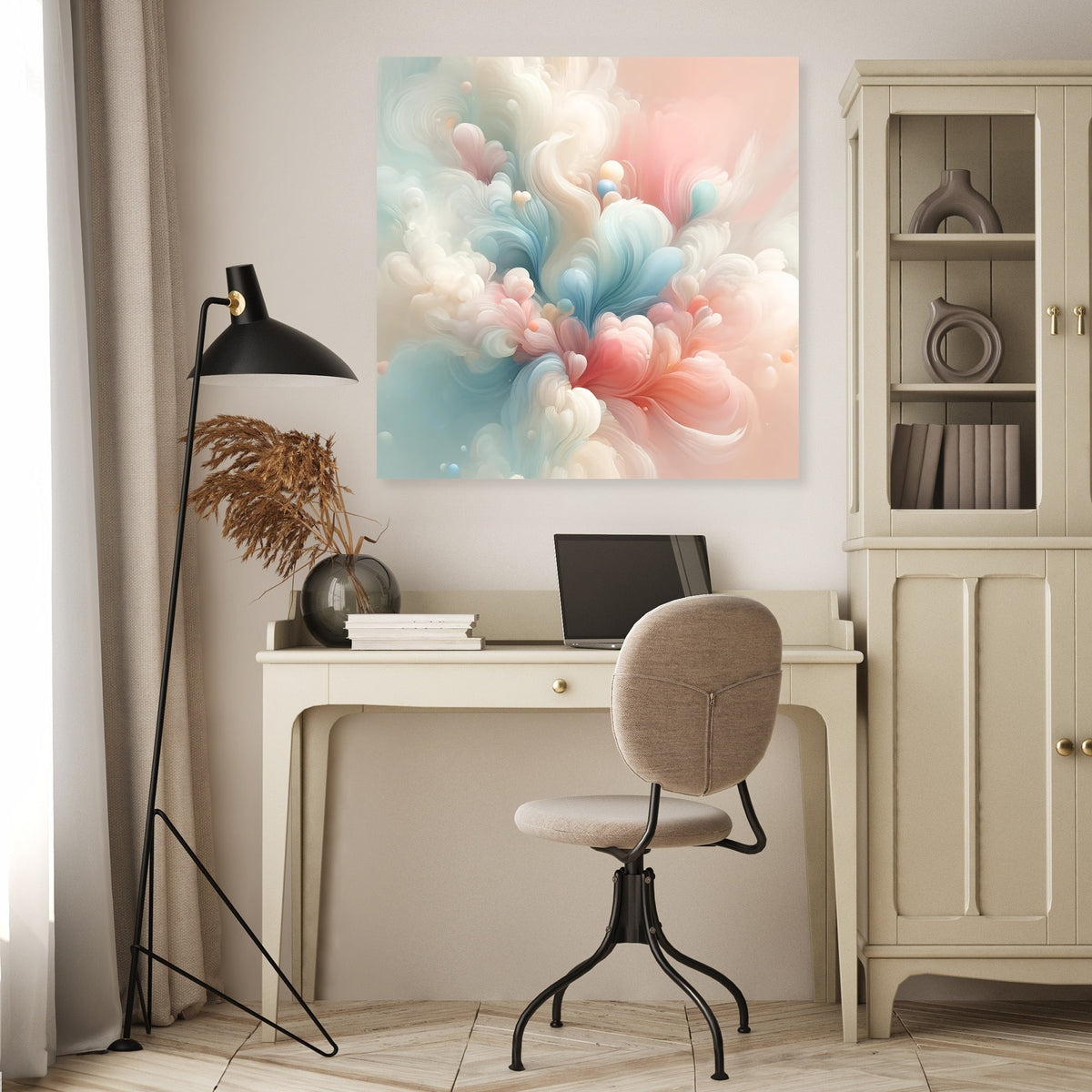 Spring Whispers Abstract Canvas