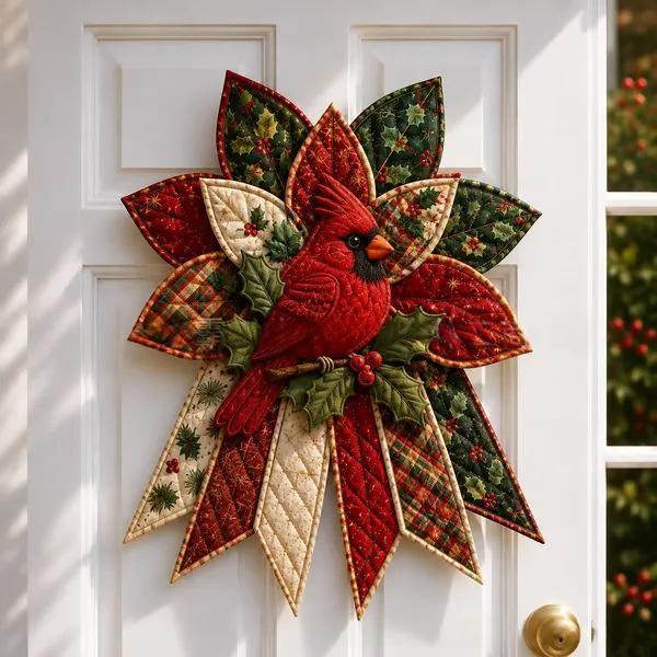 DIY Oversized Quilted Bow Sewing Kit - Fabric Craft Set with Large Bow Pattern