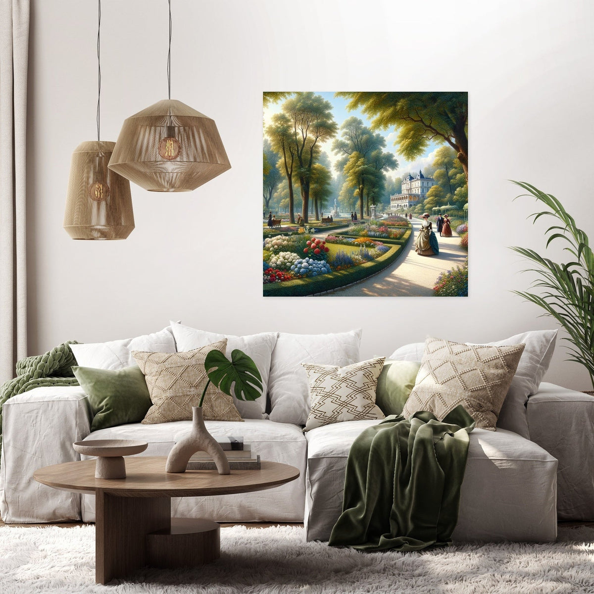 Springtime in Tivoli Park Canvas
