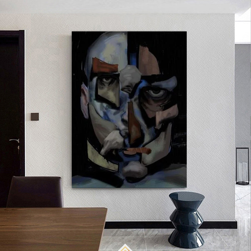 Living Room Decorated Canvas Painting