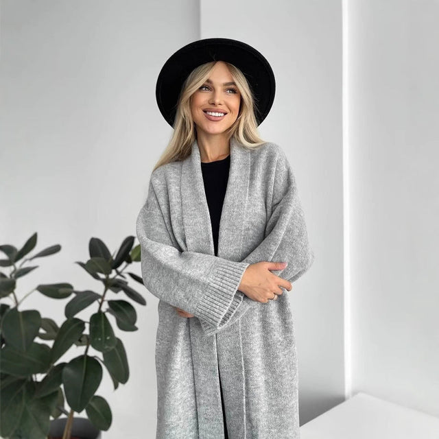 Autumn And Winter New Elegant Cardigan Sweater Coat For Women
