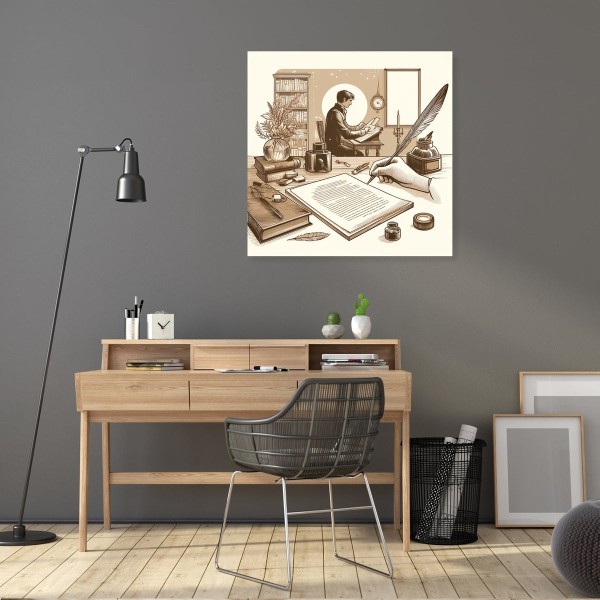 Nostalgic Poet Canvas