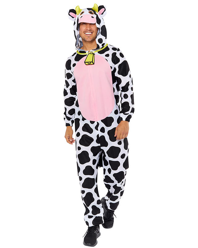 Cow Plush Onesie - Adult Costume