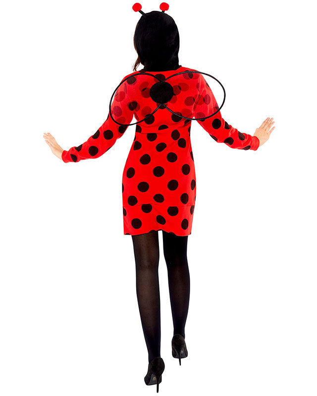 Ladybug Fleece Dress - Adult Costume