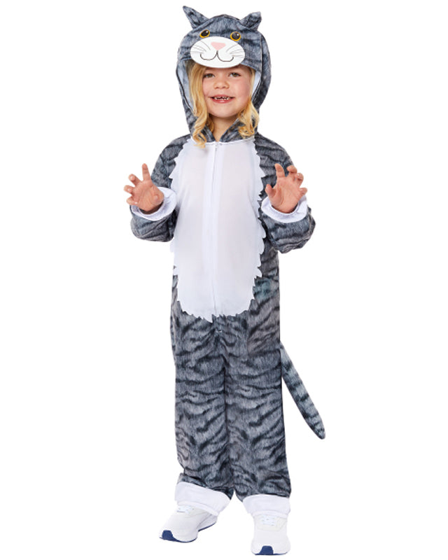 Grey Tabby Cat Jumpsuit