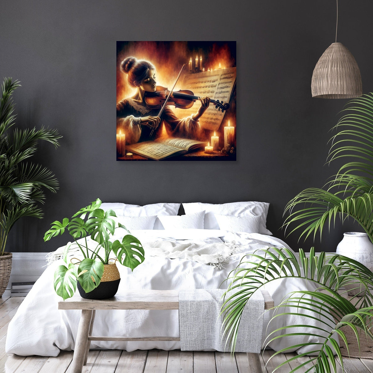 Soulful Violinist Canvas