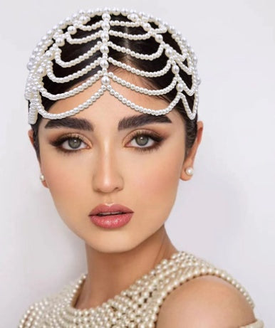 Pearl Bridal Tiara - Sweet Forehead Decoration