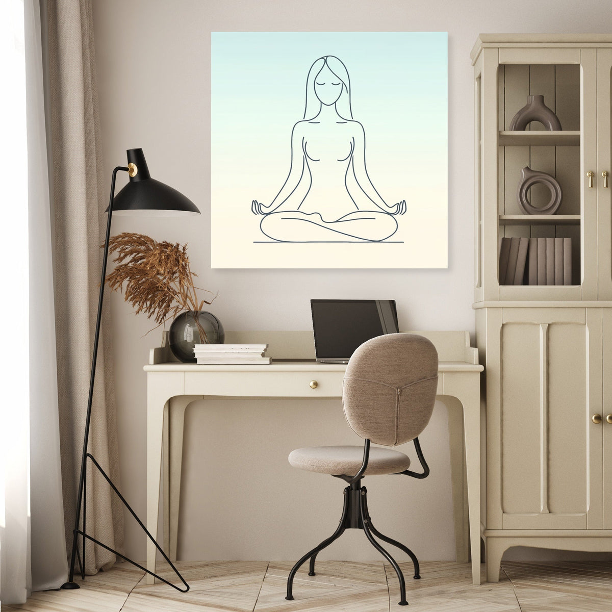 Serenity in Lotus Canvas