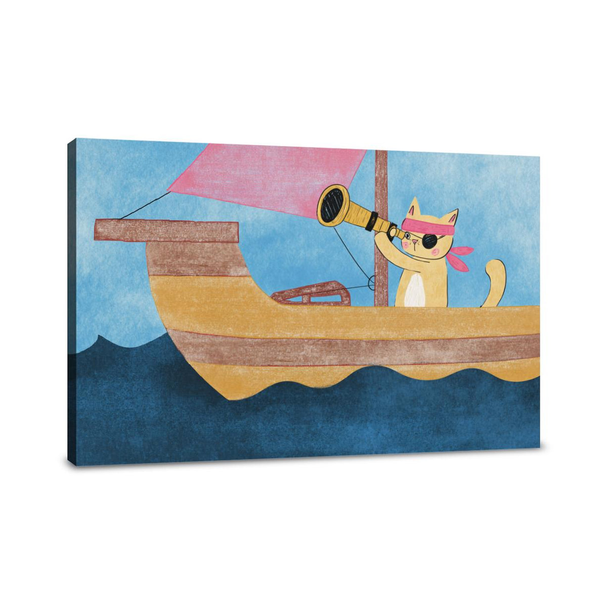 Pirate Cat's Adventure Canvas