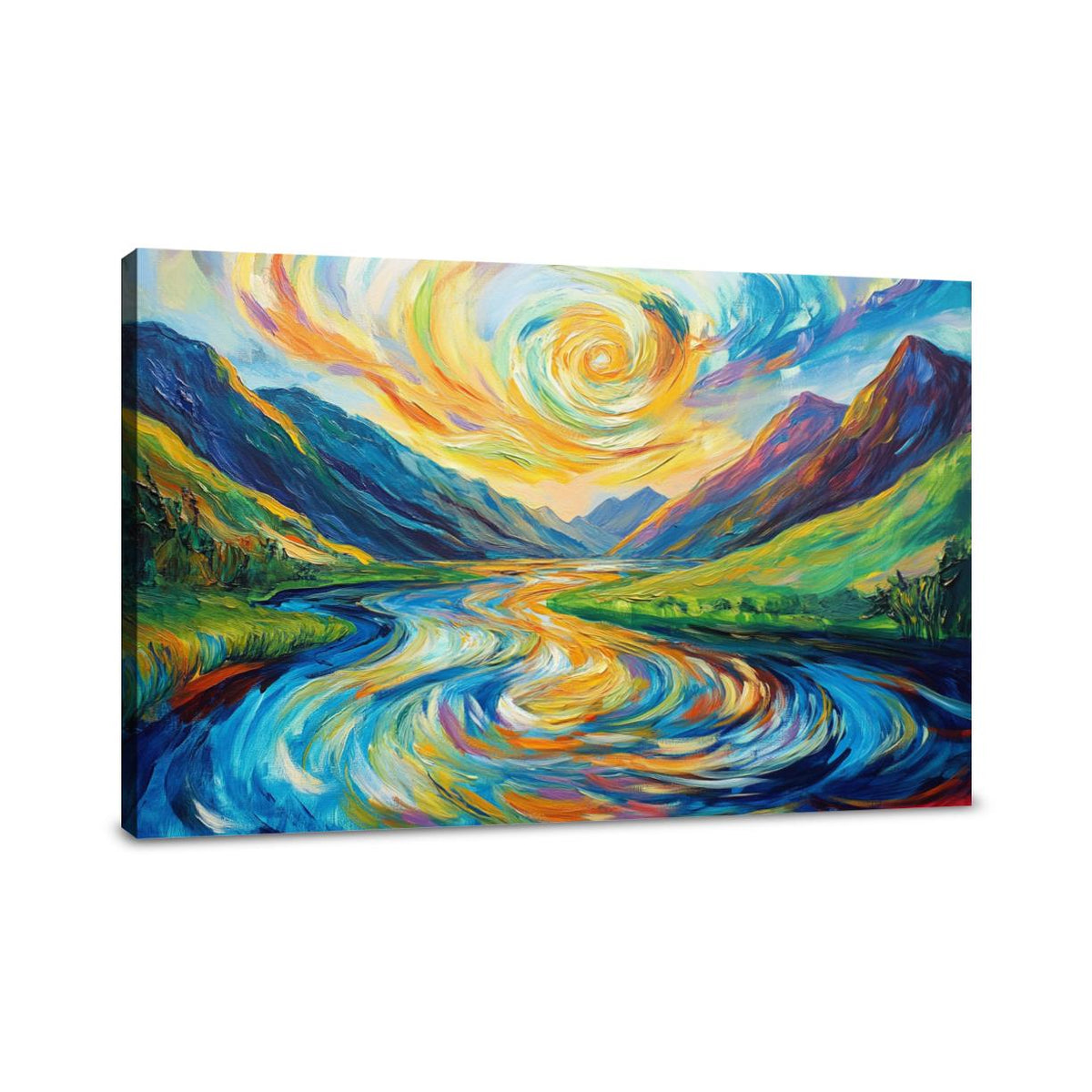 Psychedelic River Reverie Canvas