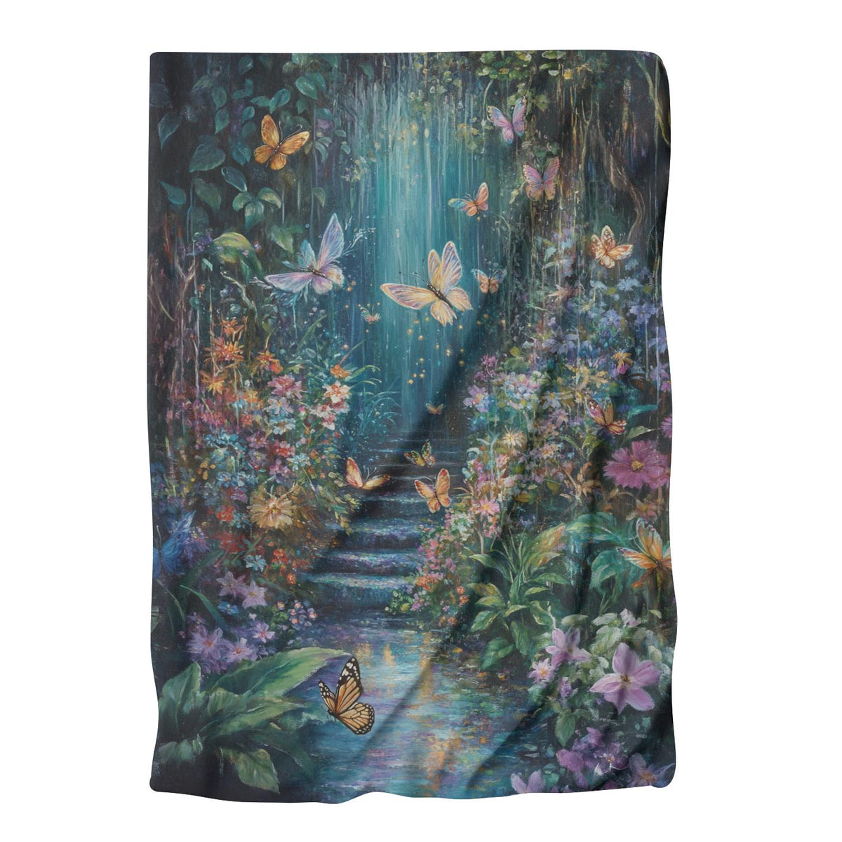 Whimsical Fairy Garden Blanket