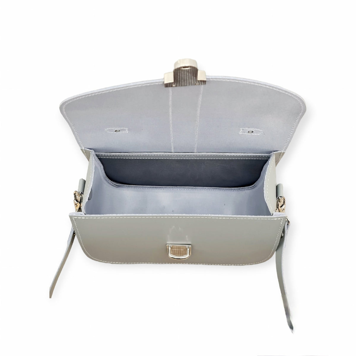 Olympia Handmade Leather Bag - Ghost Grey