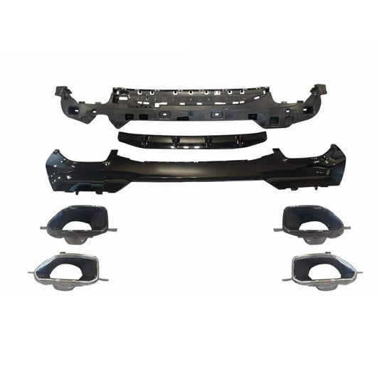 440 Style Gloss Black Rear Diffuser with Exhaust Tips for BMW 4 Series G22 20-Present