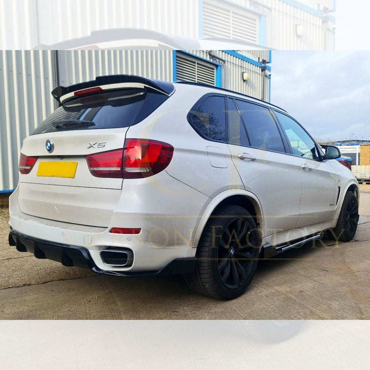 Carbon Factory Style Gloss Black Rear Diffuser for BMW F15 X5 13-18