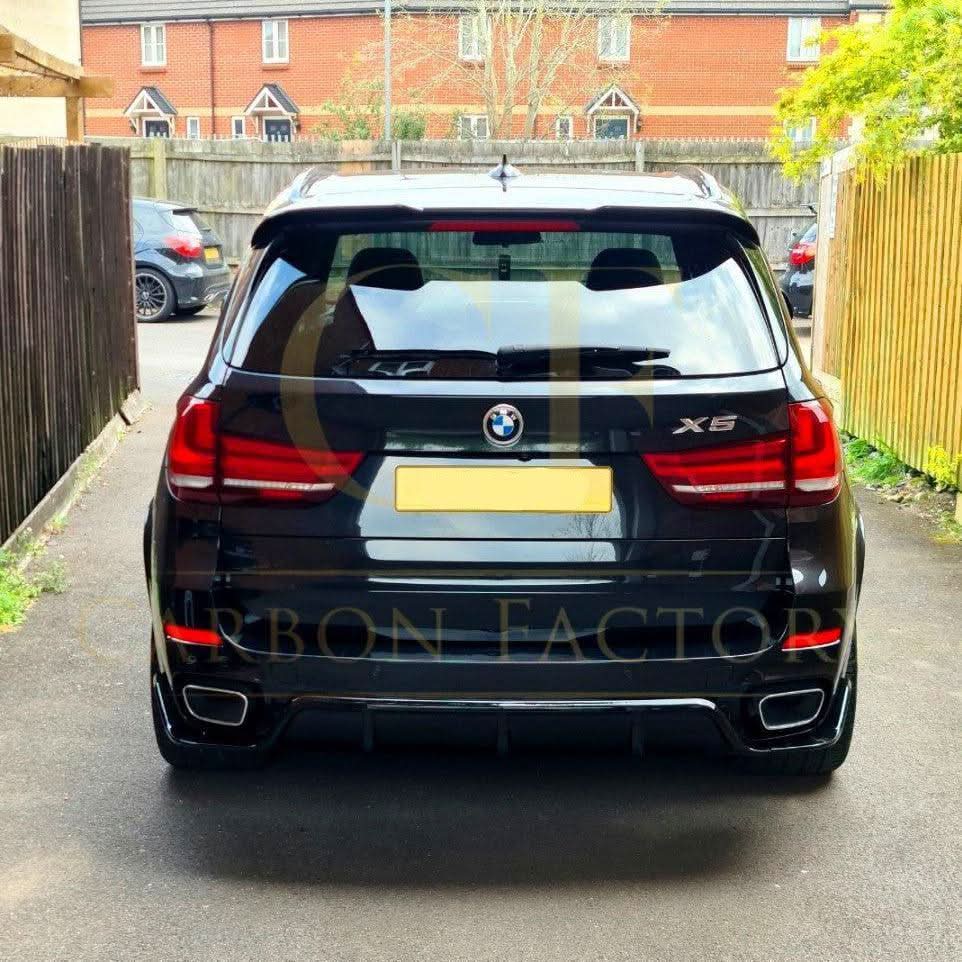 Carbon Factory Style Gloss Black Rear Diffuser for BMW F15 X5 13-18
