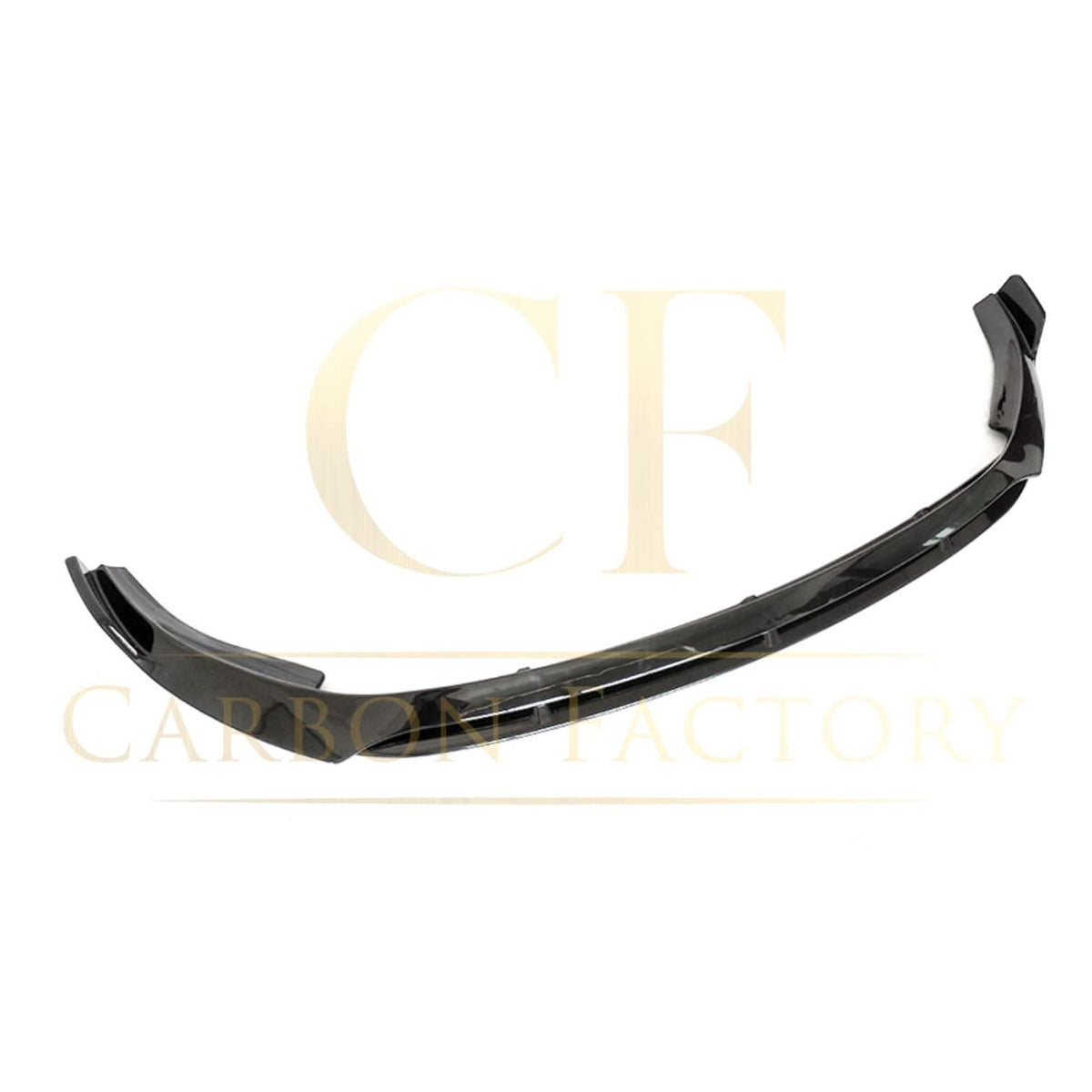 V Style Gloss Black Front Splitter for Mercedes Benz W205 C Class AMG 19-21