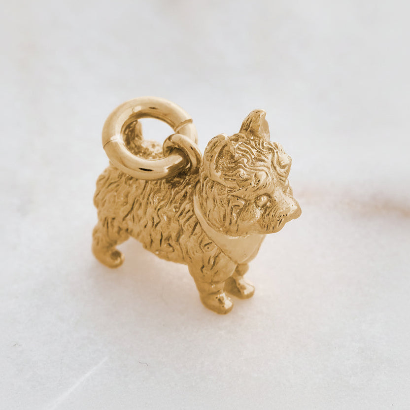 West Highland Terrier Silver Dog Charm