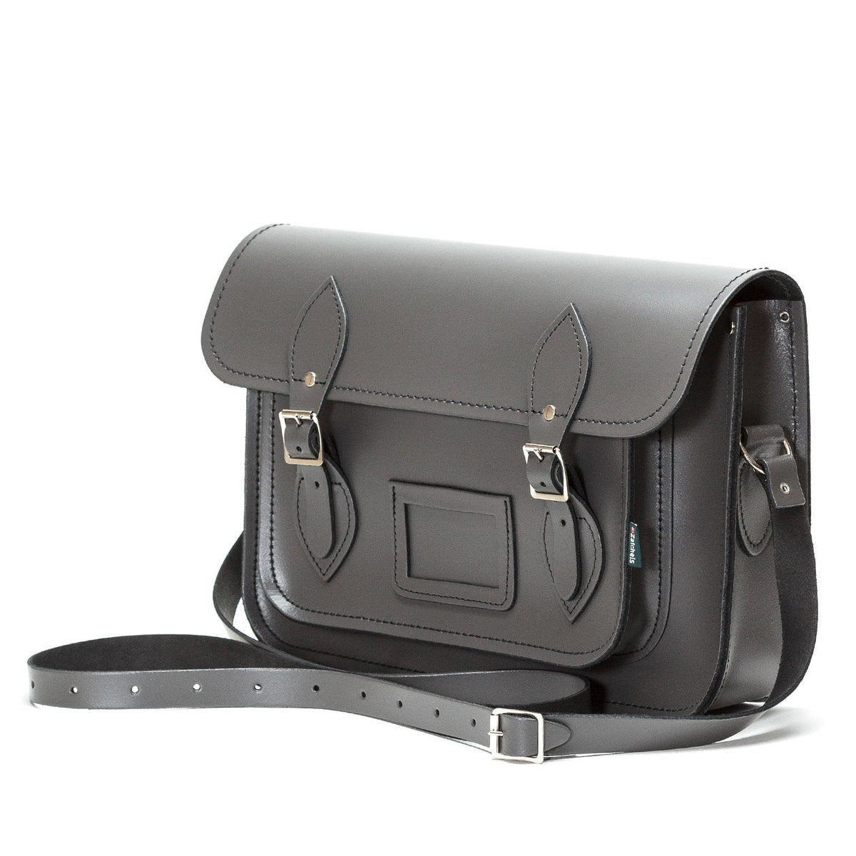Handmade Leather Satchel - Graphite