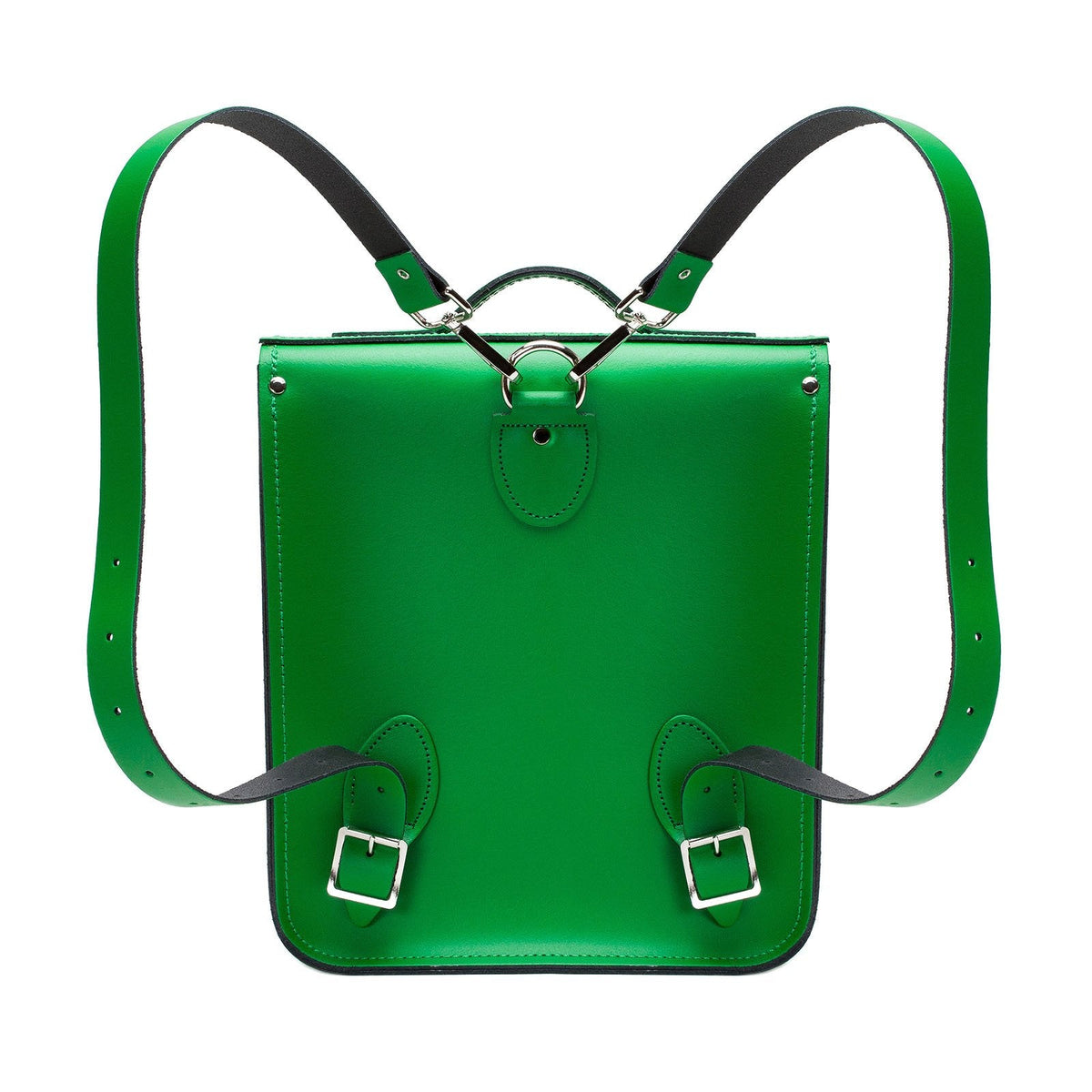 Handmade Leather City Backpack - Green