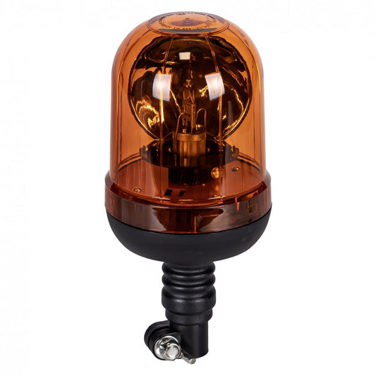 AGRI Halogen Rotating Warning Beacon – ECE R65, Flexi DIN Mount, 12/24V