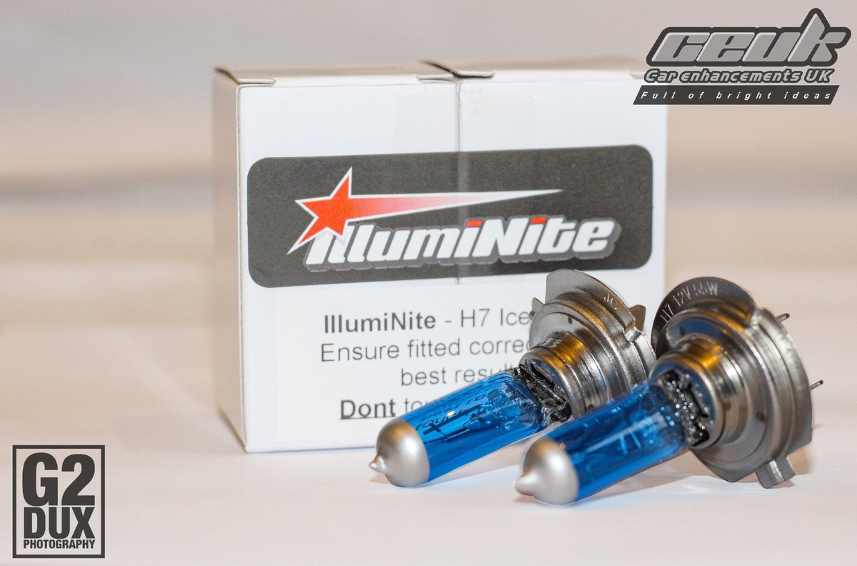 IllumiNite H7 Ice White Dipped Beam Bulb Upgrade – 6500K Crisp White (477 | PX26d)