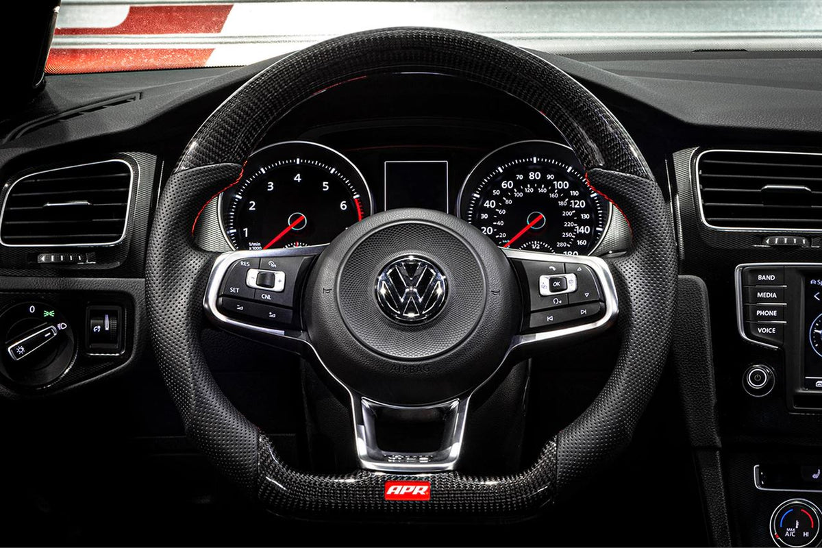 APR Carbon Fibre / Perforated Leather Steering Wheel Golf Mk7/Mk7.5 R / GTI / GTD