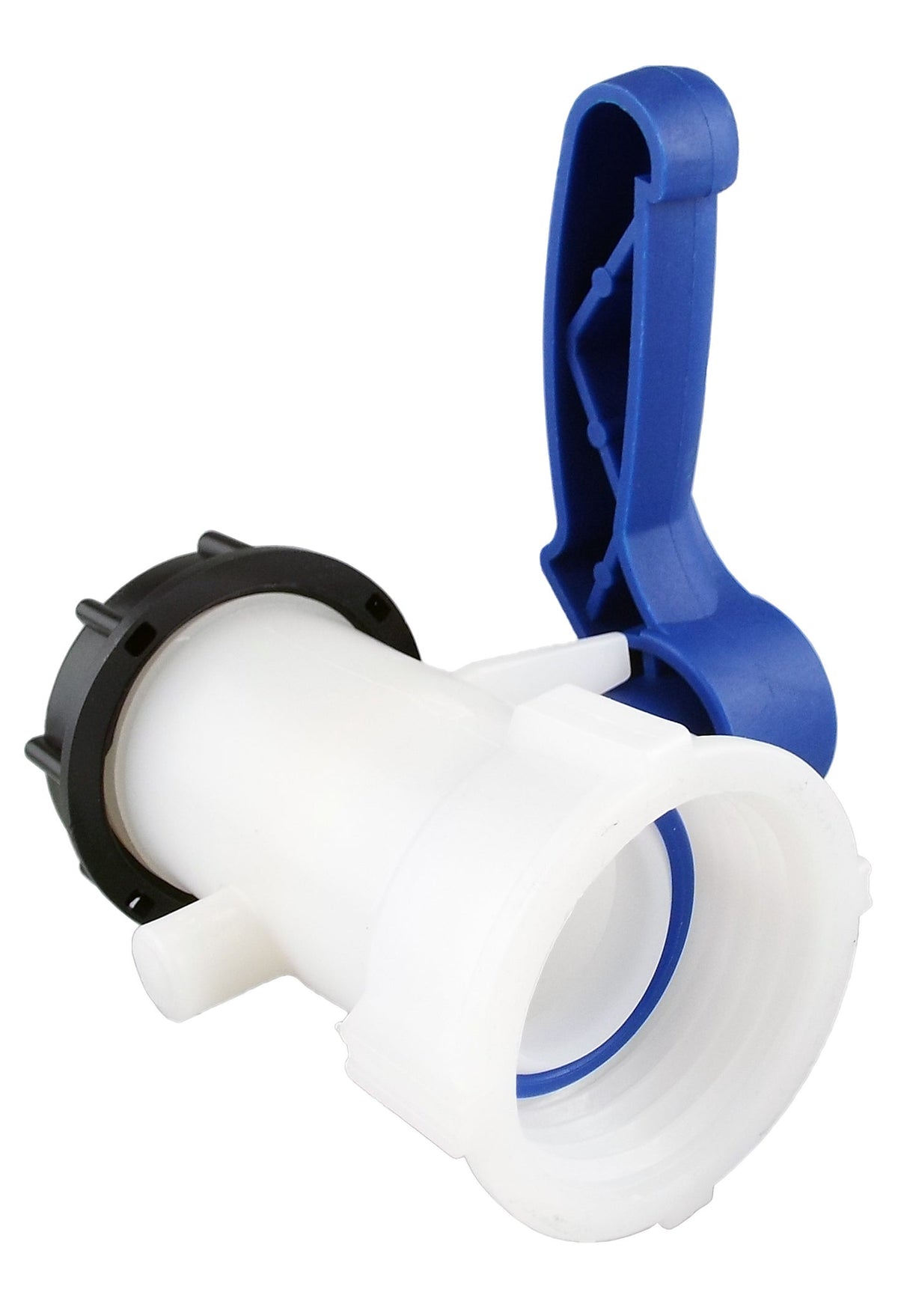 IBC 2” S60X6 Valve with IBC S60X6 - 1” Camlock Fitting and 1” Type C Camlock