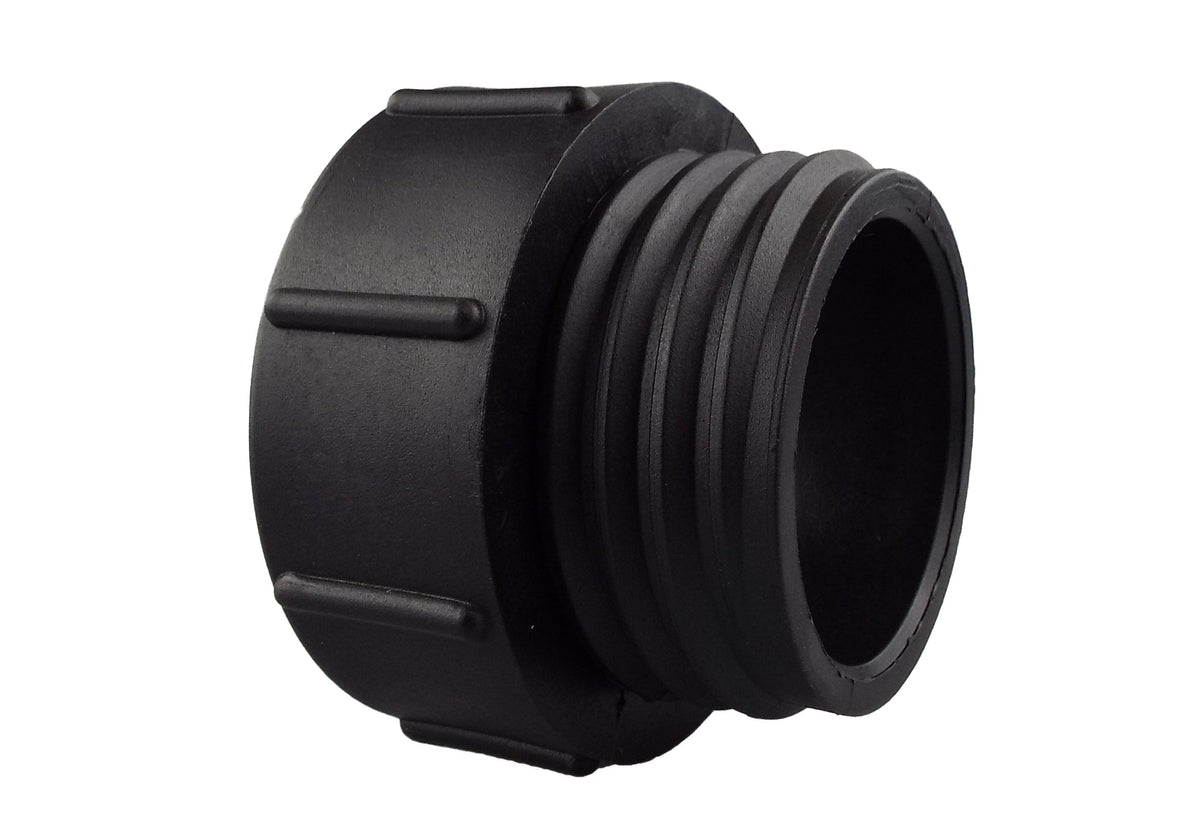 IBC 2” BSPF – S60X6 Cap with S60X6 – ½” BSPF Cap and Quick Connect Lever Tap ½” BSP
