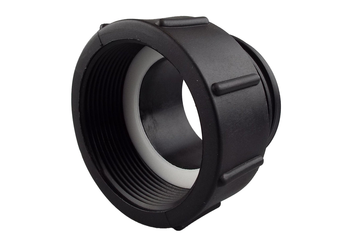 IBC 2” BSPF – S60X6 Cap with S60X6 – ½” BSPF Cap and Quick Connect Lever Tap ½” BSP