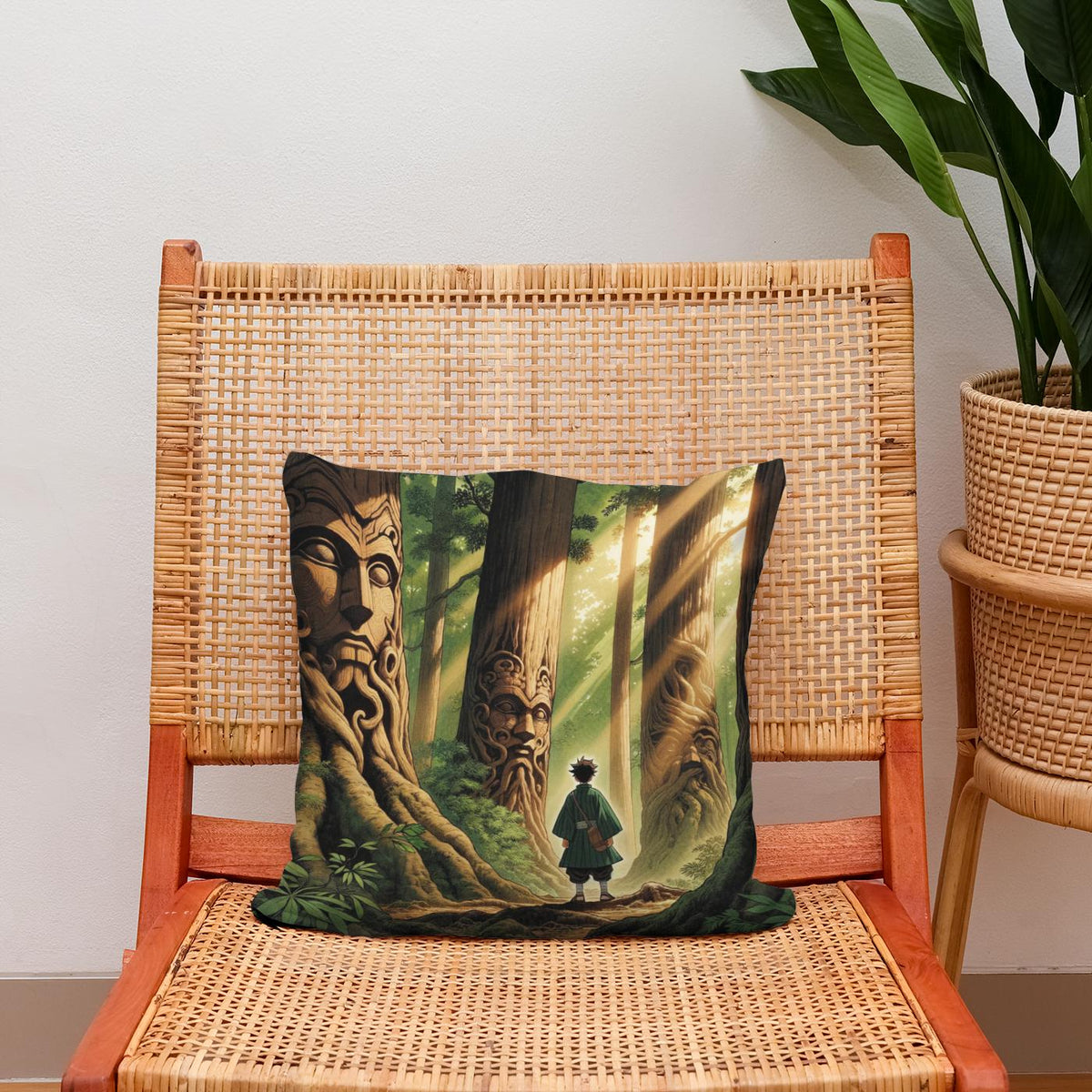Forest Whispers Cotton Cushion