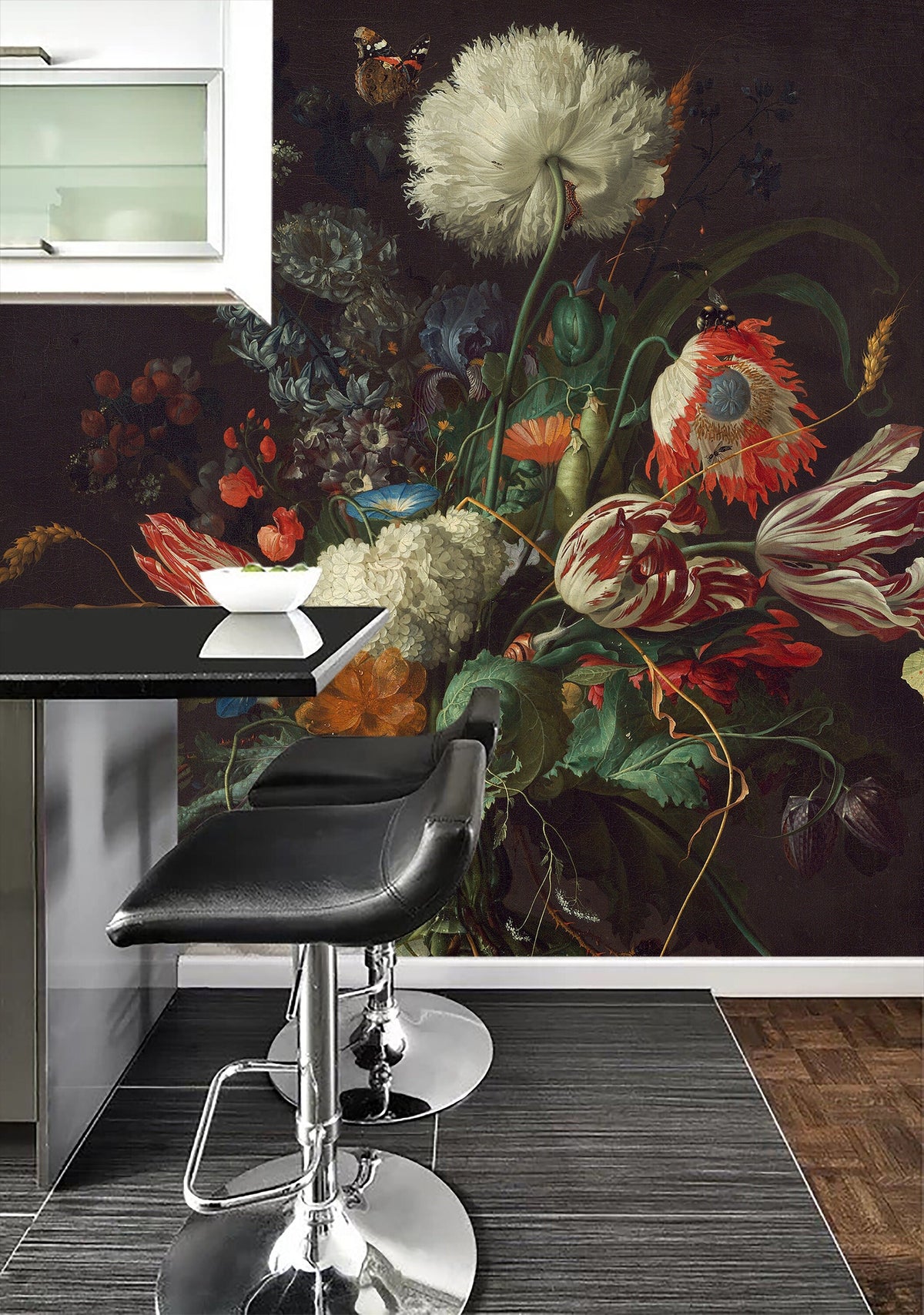 Vase of Flowers by De Heem Wallpaper Peel and Stick | Wonderwallsboutique