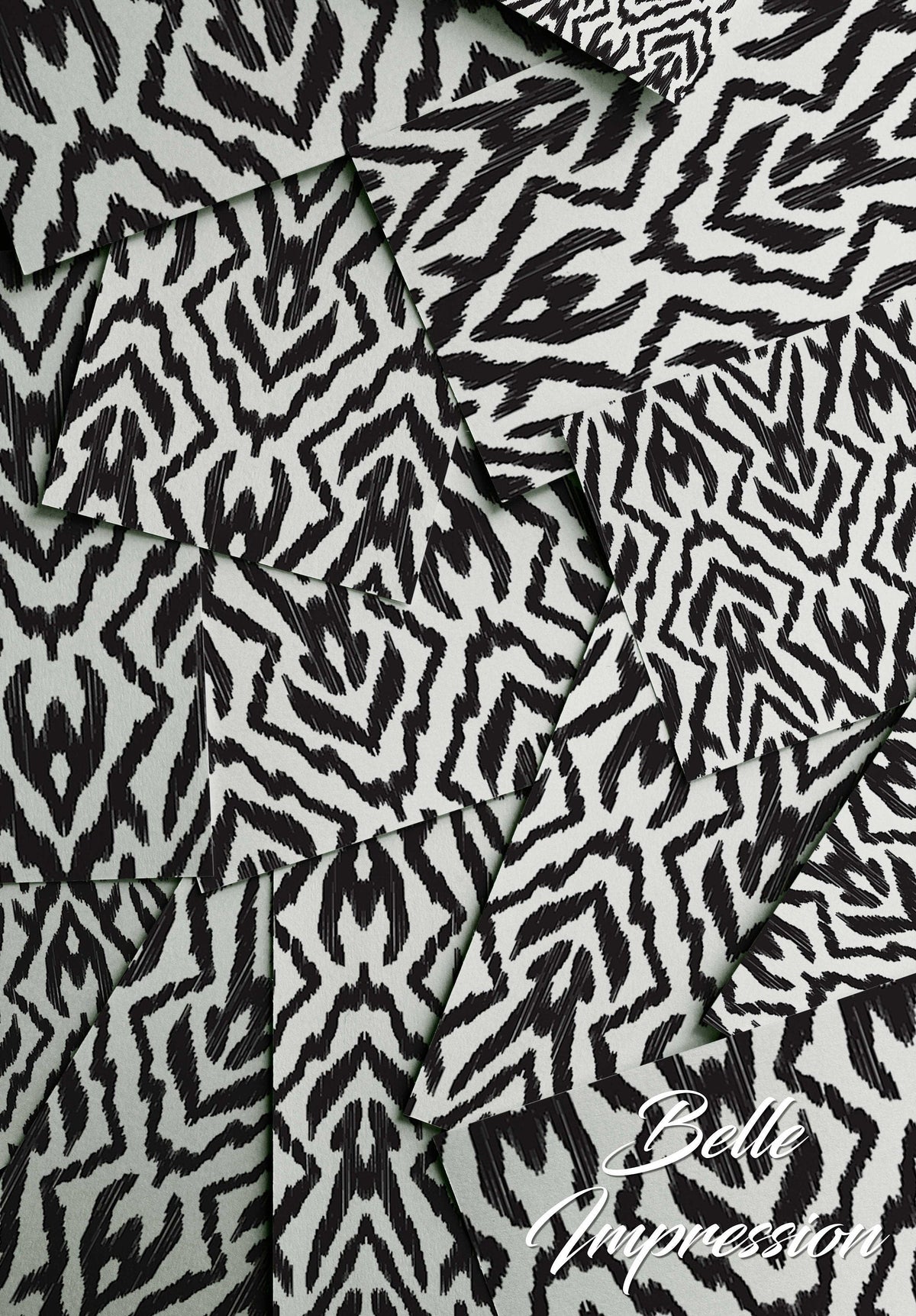 Black And White Shapes | Removable Wallpaper | Pattern #423