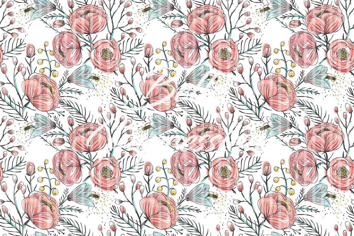 Vintage Poppy | Removable Wallpaper | Pattern #424