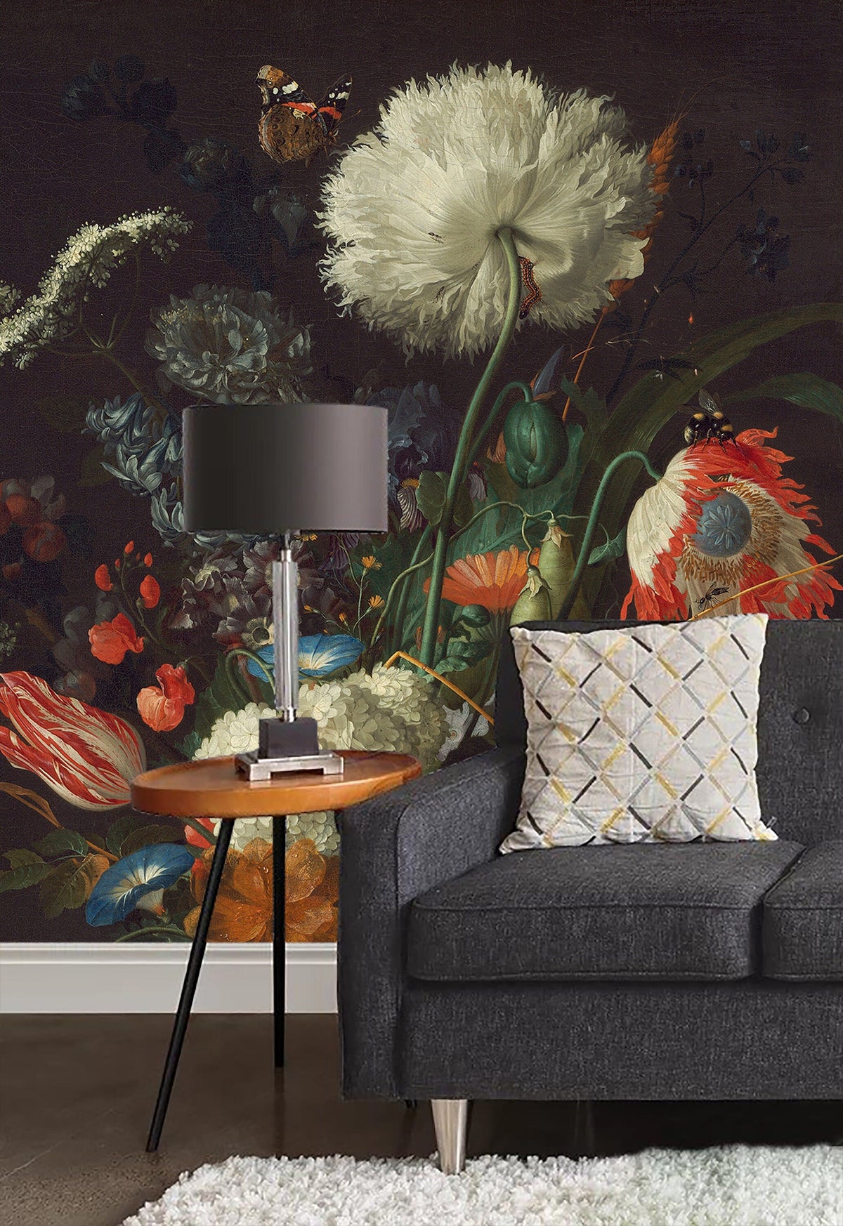Vase of Flowers by De Heem Wallpaper Peel and Stick | Wonderwallsboutique