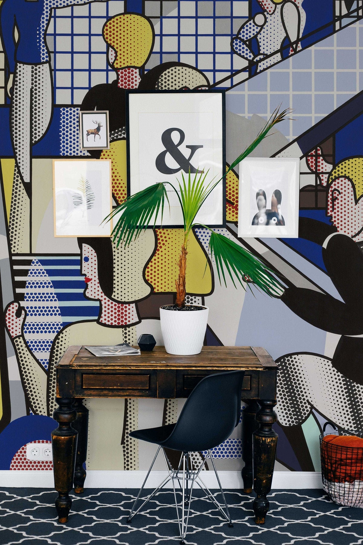 Bauhaus Stairway Mural | Wonderwallsboutique