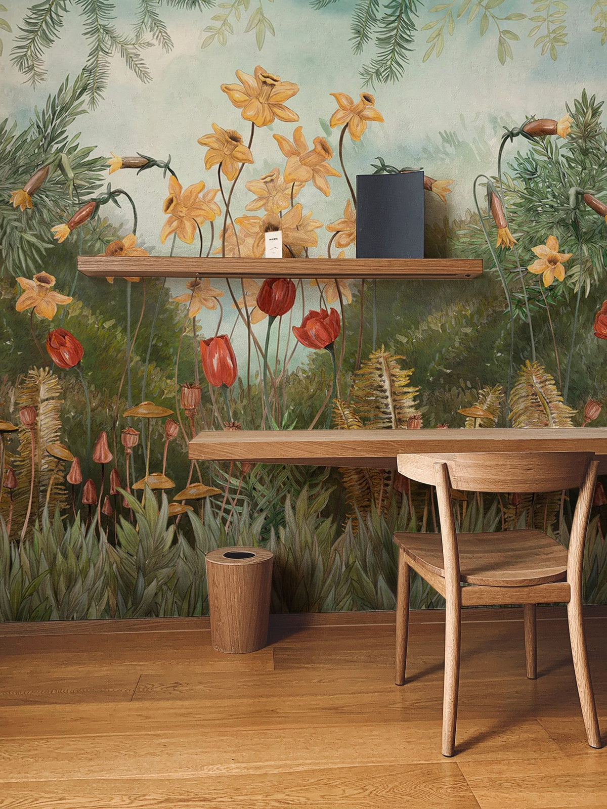 Garden Plants And Flowers Wallpaper Peel and Stick | Wonderwallsboutique