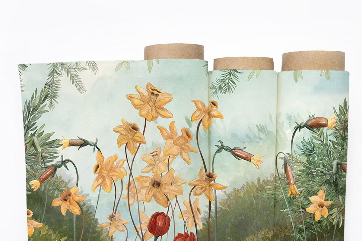 Garden Plants And Flowers Wallpaper Peel and Stick | Wonderwallsboutique