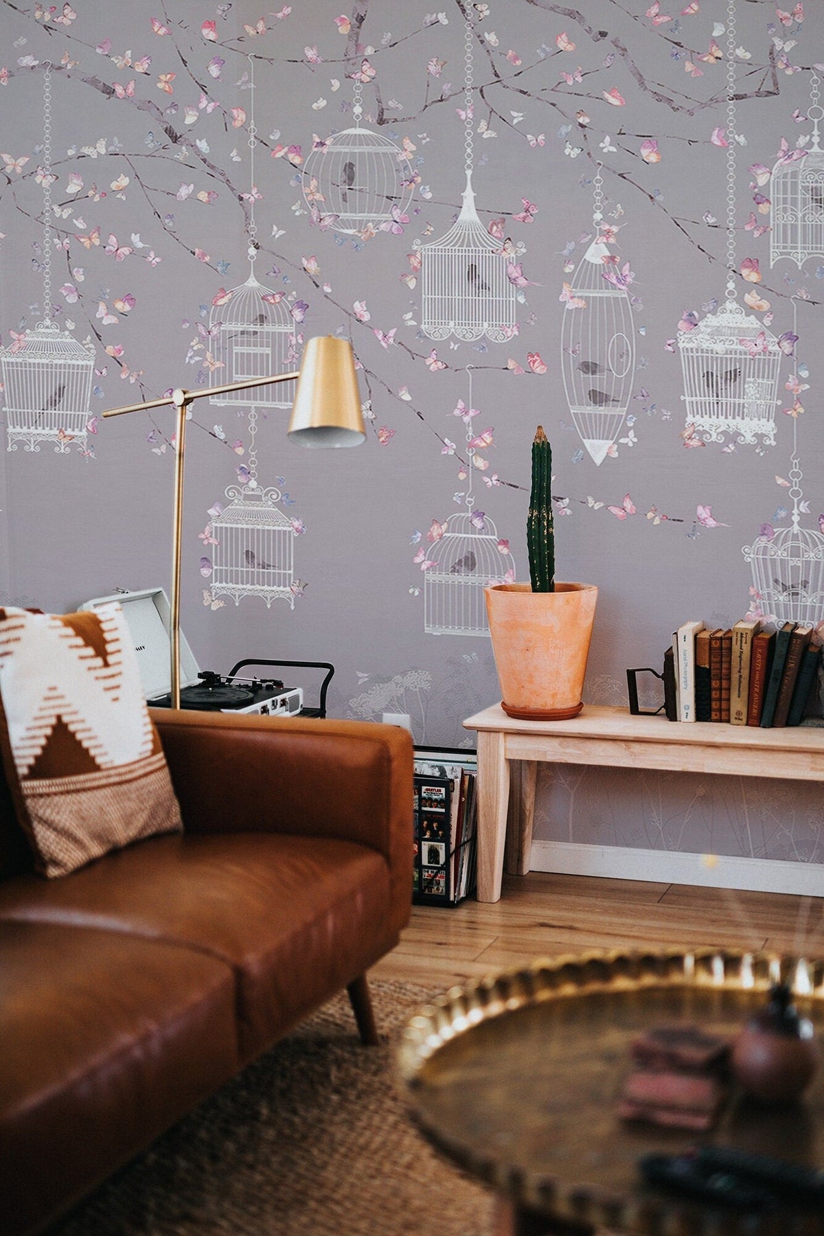 Birdcage   Wallpaper Peel and Stick | Wonderwallsboutique