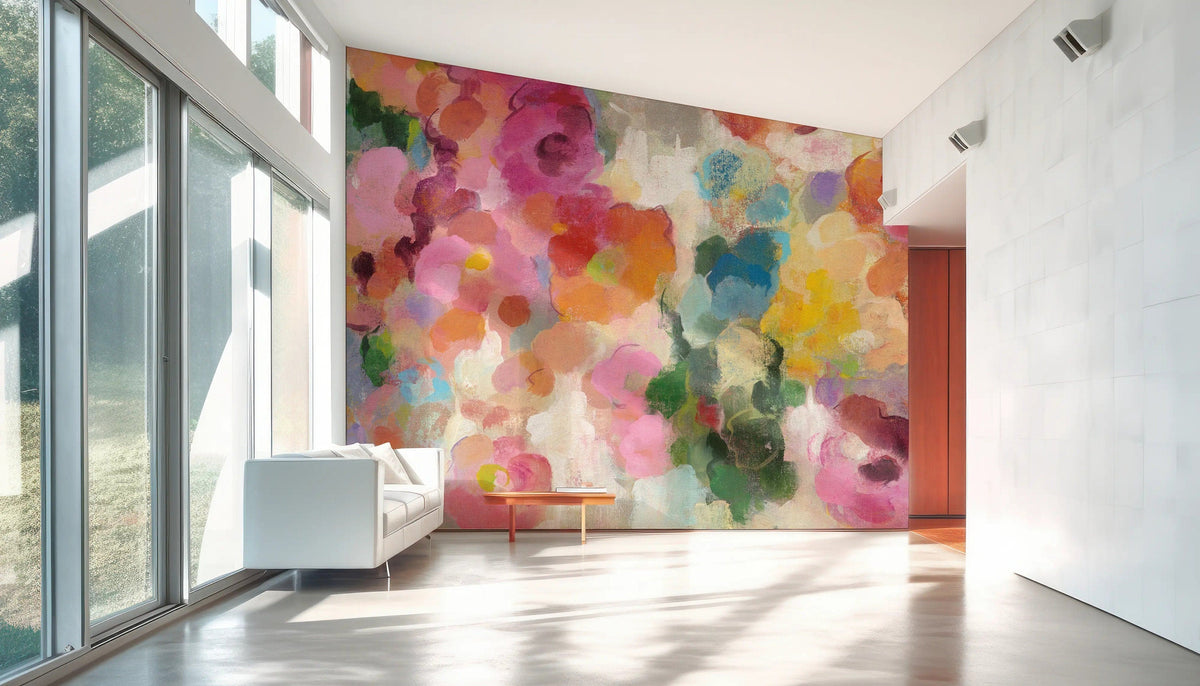 Colorful Garden Mural | Wonderwallsboutique